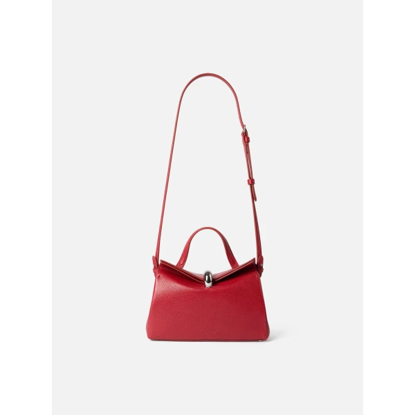 red shoulder bag