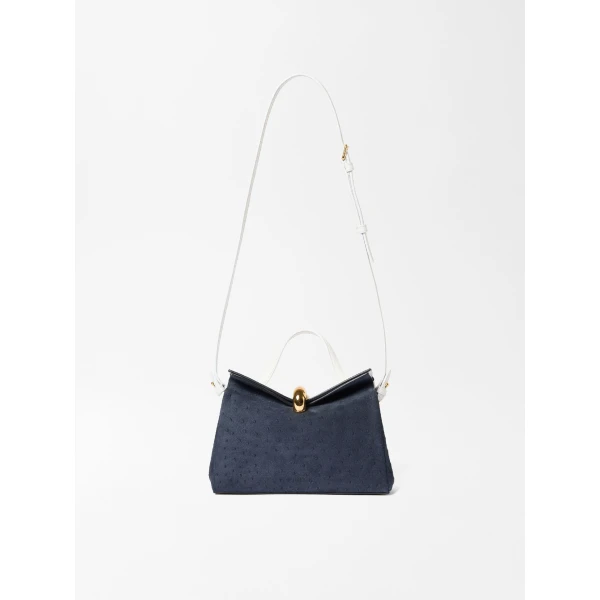 blue shoulder bag