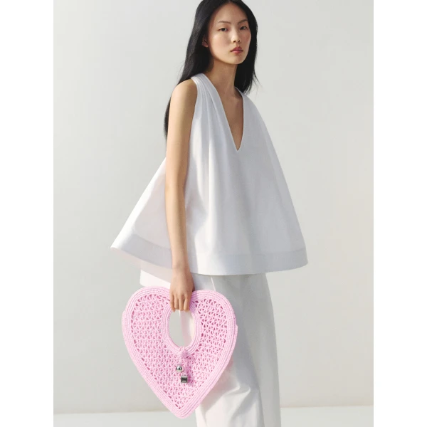 light pink Jacquemus shoulder bag