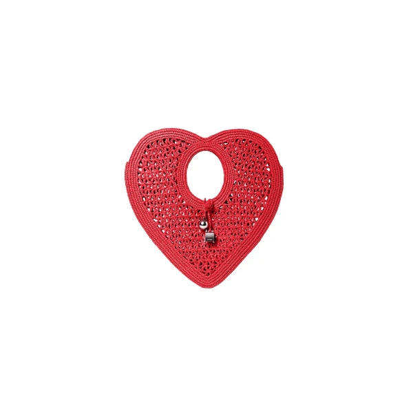 The Spiaggia Coeur Bag in Red and Gold