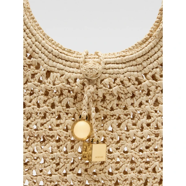 beige tote bag