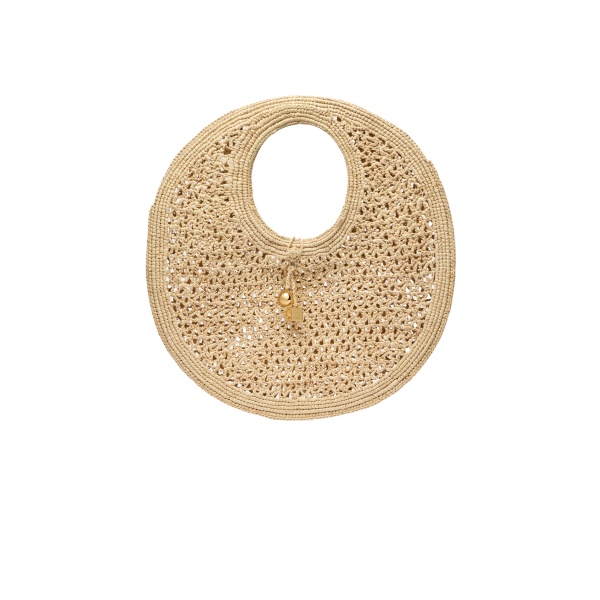 The Spiaggia Round Bag in Natural