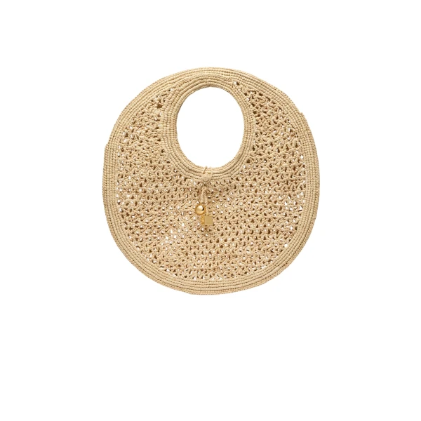 The Spiaggia Round Bag in Natural