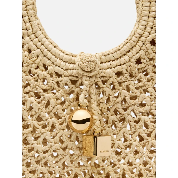 beige tote bag