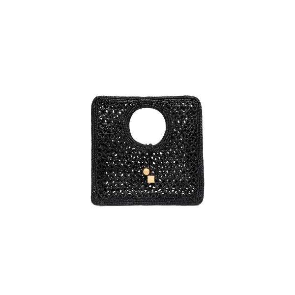 The Spiaggia Small Square Bag in Black