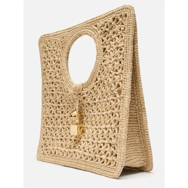 raffia tote bag