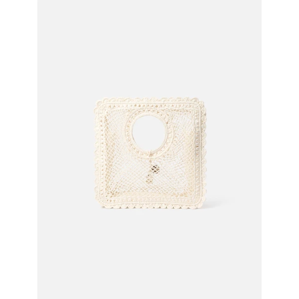 white Jacquemus shoulder bag