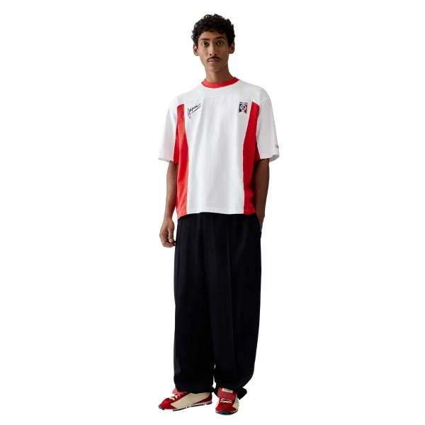 The Supporter T-Shirt in White and Red