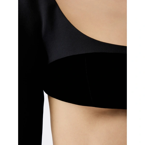 Jacquemus The Tailleur Short Top in Black | Tops | Coveti