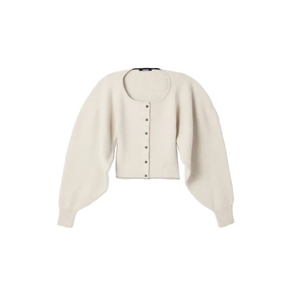The Tempo Cardigan in Light Beige