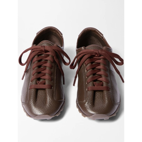 Jacquemus The Tennis Sneakers in Dark Brown | Sneakers | Coveti