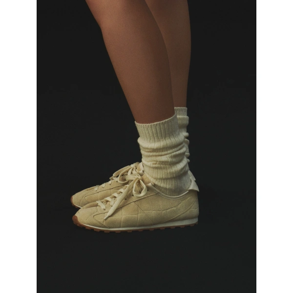 Jacquemus The Tennis Sneakers in Ivory | Sneakers | Coveti
