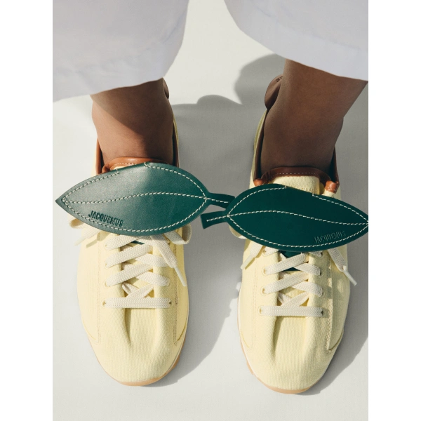 Jacquemus The Tennis Sneakers in Light Yellow | Sneakers | Coveti