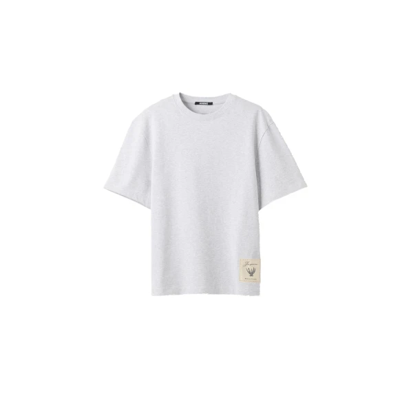 The Torneo T-Shirt in Rosemary Label Grey