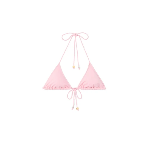 The Triangle Bikini Top in Pink