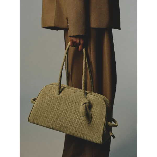 khaki Jacquemus tote bag