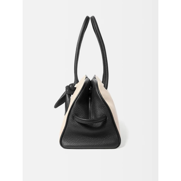 beige tote bag