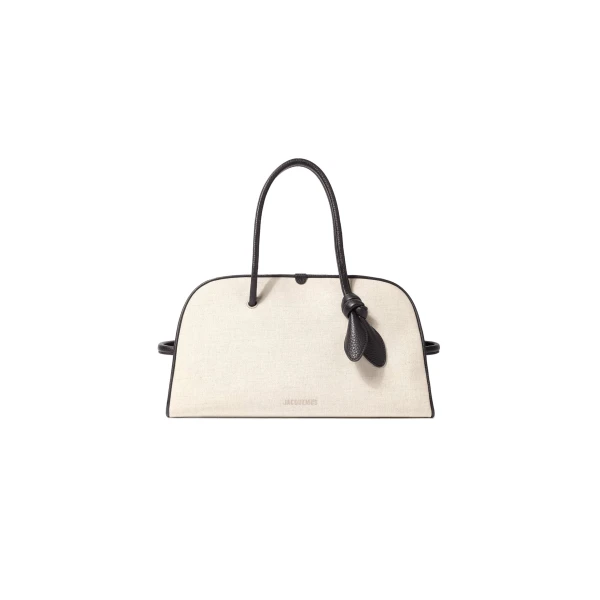 The Turismo Bag in Light Greige and Black