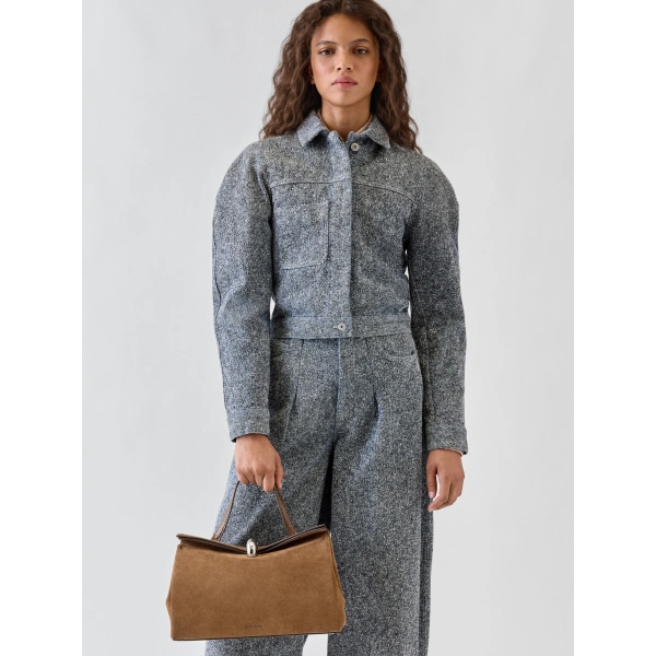 Jacquemus The Valerie Bag in Brown and Brown | Shoulder & Crossbody Bags | Coveti