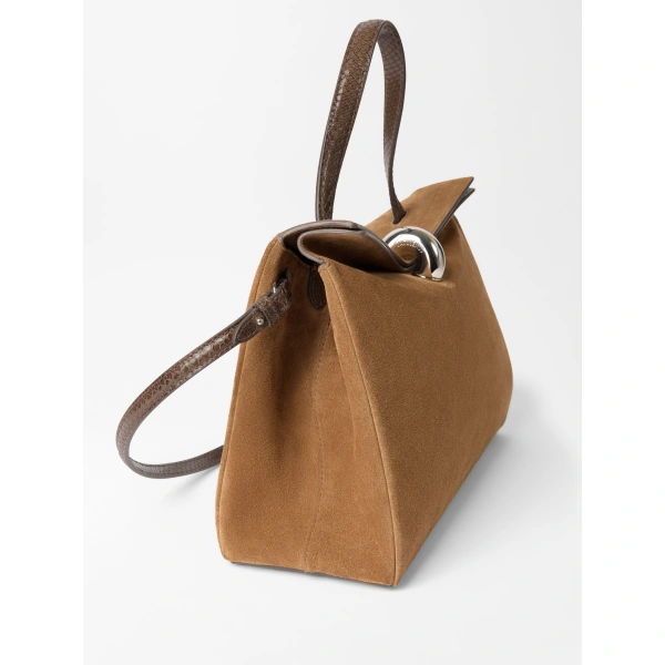 Jacquemus The Valerie Bag in Brown and Brown | Shoulder & Crossbody Bags | Coveti