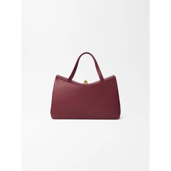 Jacquemus The Valerie Bag in Burgundy | Shoulder & Crossbody Bags | Coveti