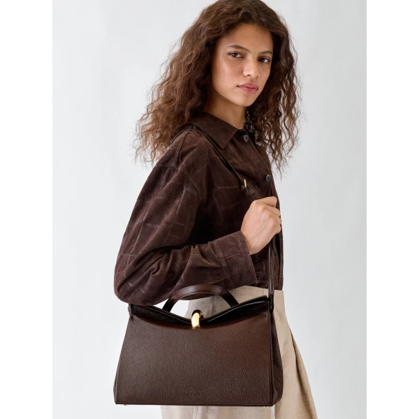 dark brown Jacquemus shoulder bag