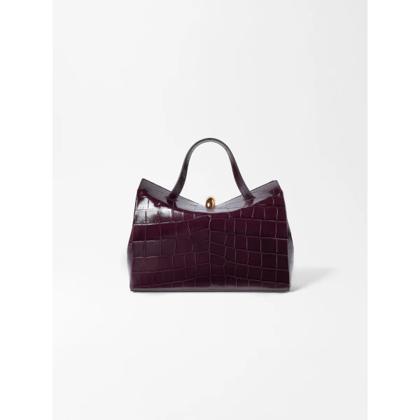 red shoulder bag