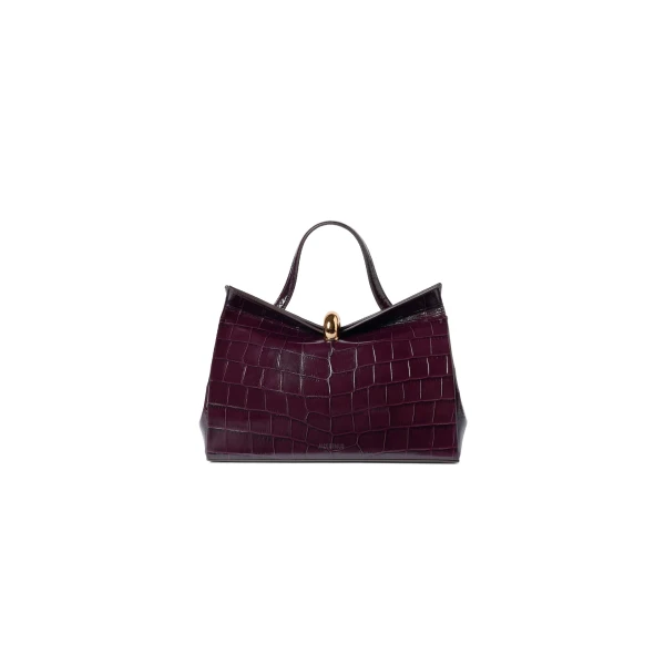 The Valerie Bag in Dark Burgundy