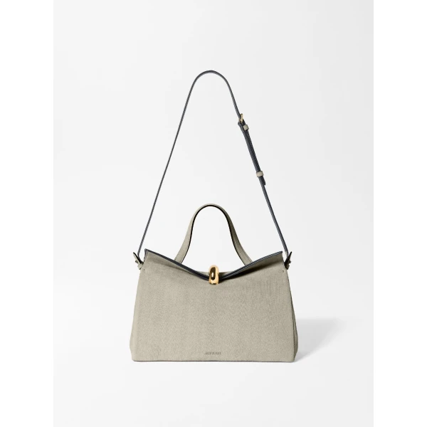 cow leather shoulder bag