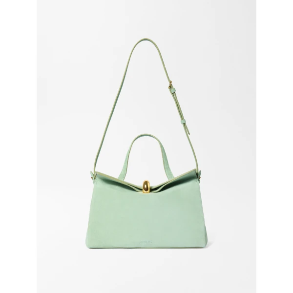 goat leather shoulder bag