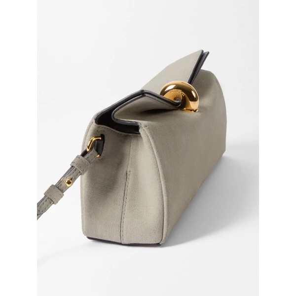greige and black Jacquemus clutch