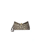 Jacquemus The Valerie Clutch in Leopard Beige and Black | Clutch Bags | Coveti
