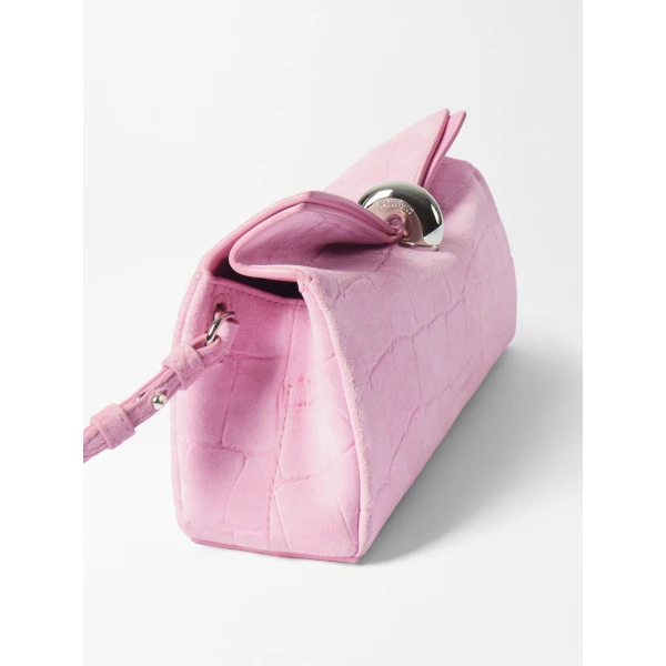 light pink Jacquemus clutch