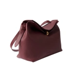 Jacquemus The Valerio Bag in Burgundy | Shoulder & Crossbody Bags | Coveti