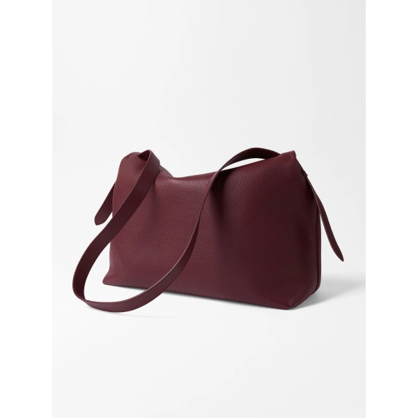 Jacquemus The Valerio Bag in Burgundy | Shoulder & Crossbody Bags | Coveti