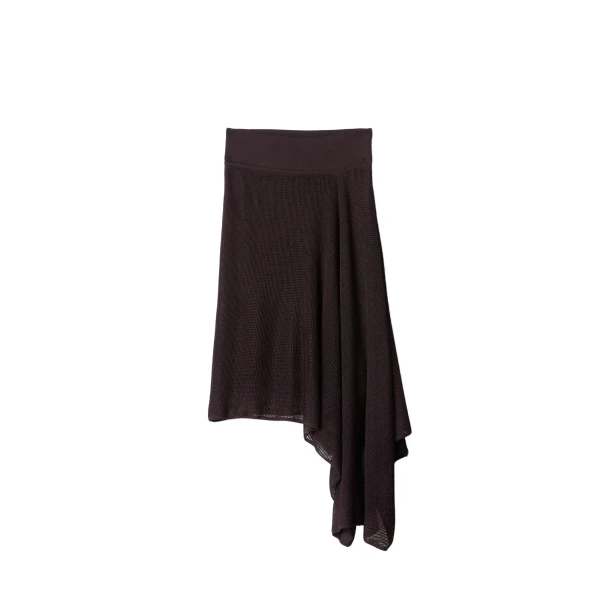 The Voile Skirt in Dark Brown