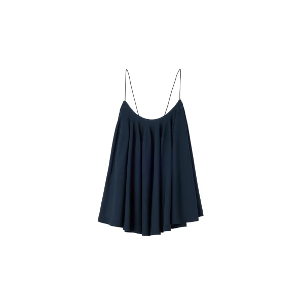 The Voile Top in Dark Navy