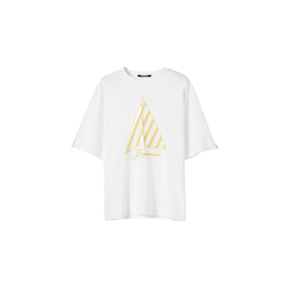 The Voilier T-Shirt in Embroidery Yellow Sails