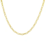 Jennifer Meyer 1/3 Diamond Small Luxe Edith Link Necklace in 18K Yellow Gold | Fine Necklaces | Coveti