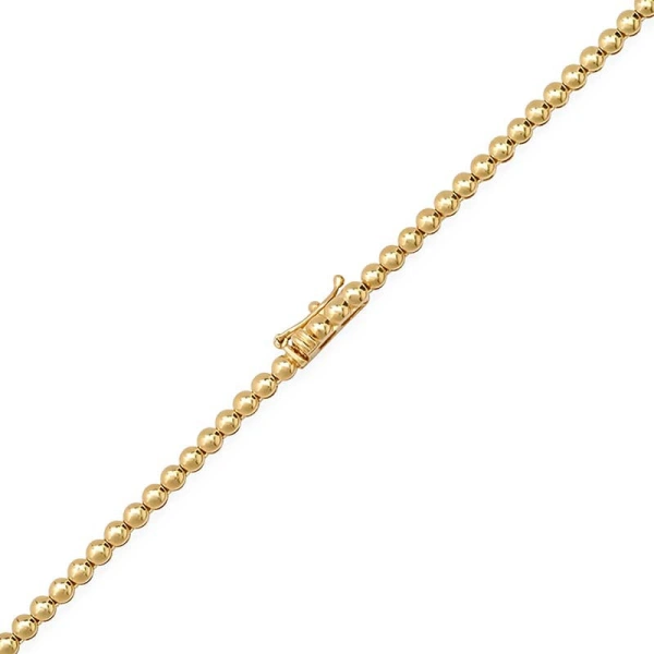 Jennifer Meyer 1/3 Illusion Set Diamond Flower Tennis Necklace in 18K Yellow Gold | Fine Necklaces | Coveti