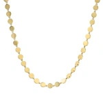 Jennifer Meyer 18 Inch Mini Circle Link Necklace in 18K Yellow Gold | Fine Necklaces | Coveti