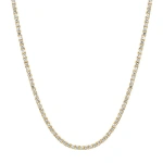 Jennifer Meyer 18 inch 4 Prong Diamond Tennis Necklace in 18K Yellow Gold | Fine Necklaces | Coveti