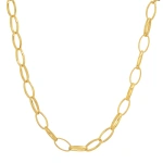 Jennifer Meyer 20 Inch Medium Edith Link Necklace in 18K Yellow Gold | Fine Necklaces | Coveti
