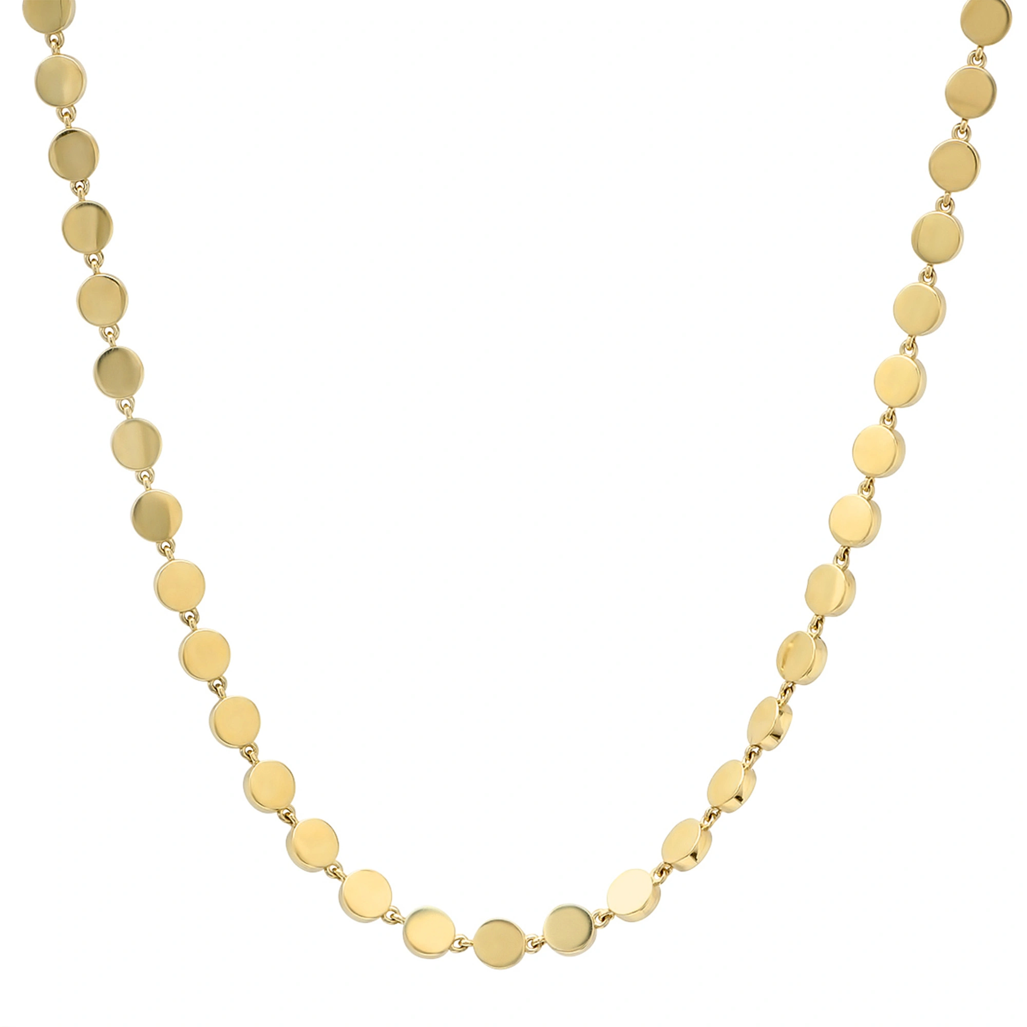 Jennifer Meyer 20 Inch Mini Circle Link Necklace in 18K White Gold Jennifer Meyer 20 Inch Mini Circle Link Necklace in 18K White Gold | Fine Necklaces | Coveti