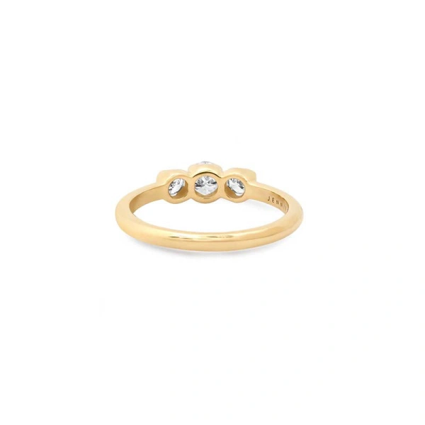 Jennifer Meyer 3 Graduated Diamond Ring in 18K Yellow Gold | Fine Rings | Coveti