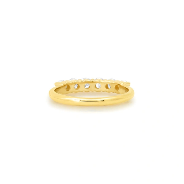 Jennifer Meyer 4 Prong Diamond Ring in 18K Yellow Gold | Fine Rings | Coveti
