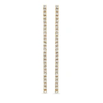 Jennifer Meyer 4 Prong Diamond Tennis Studs in 18K Yellow Gold | Fine Earrings | Coveti