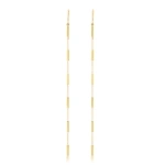 Jennifer Meyer 6 Bar by the Inch Earrings in 18K Yellow Gold | Fine Earrings | Coveti