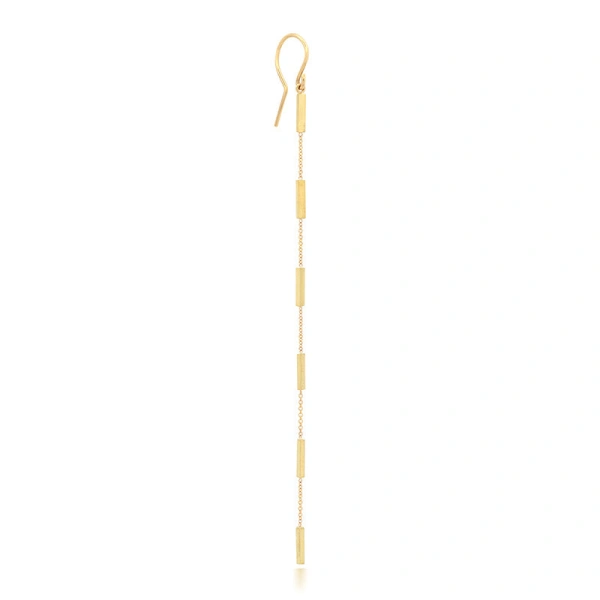 Jennifer Meyer 6 Bar by the Inch Earrings in 18K Yellow Gold | Fine Earrings | Coveti