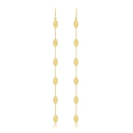Jennifer Meyer 6 Marquise By The Inch Earrings in 18K Yellow Gold | Fine Earrings | Coveti